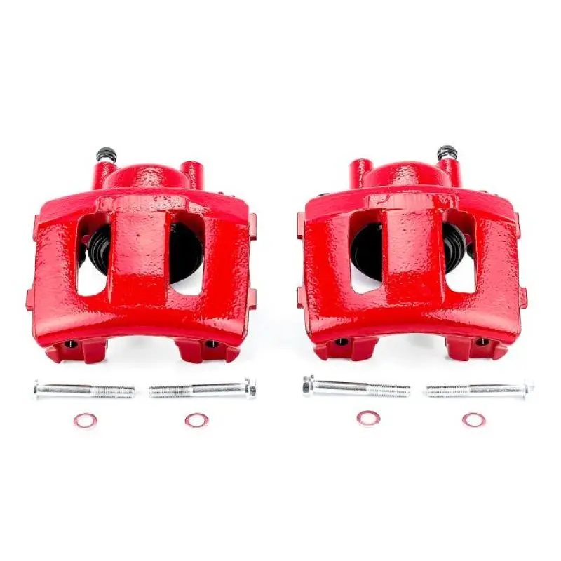 Power Stop 90-01 Jeep Cherokee Front Red Calipers W/O Brackets - Pair 1