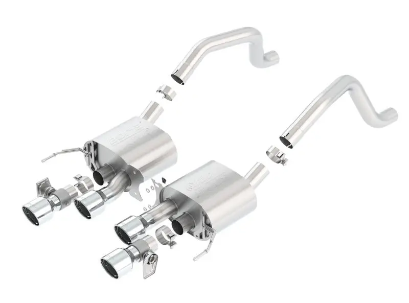 Borla 15 Chevy Corvette C7 Zo6 6.2L W/O Afm W/ Npp Atak Quad Rd Rl Ic Tips Center Rear Exit Exh 1