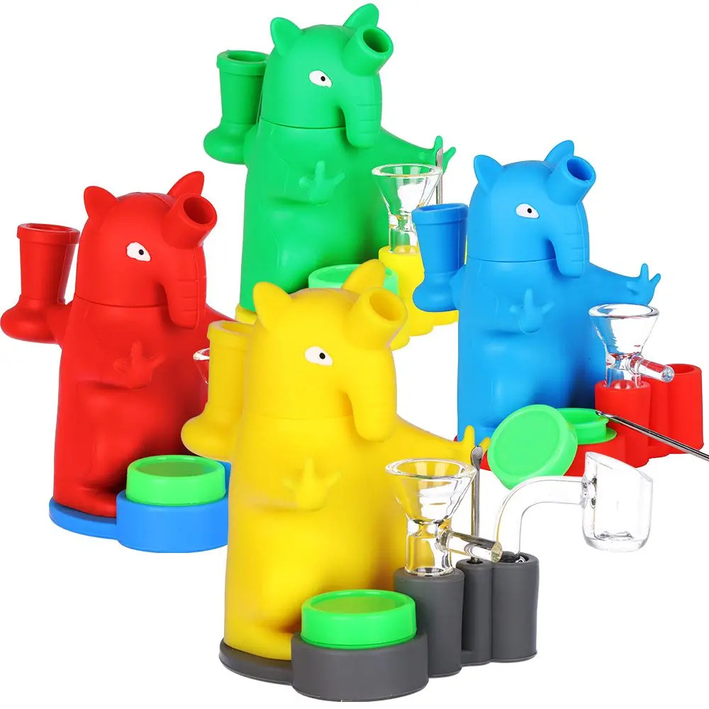 Take A Dab Anteater All-In-One Station Silicone Dab Rig - 4.25" / 14Mm F / Colors Vary 1