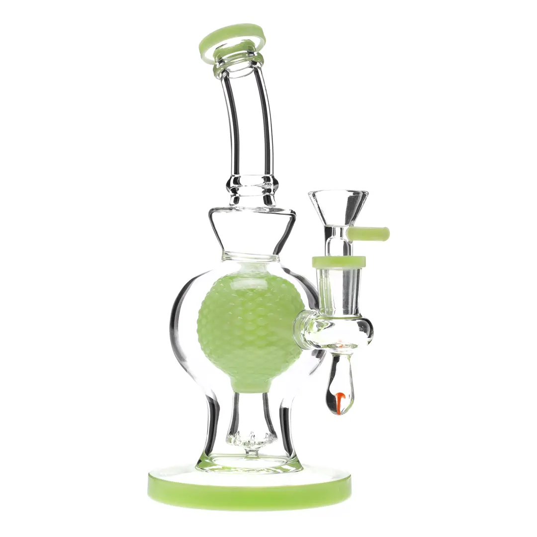 Hb King 7" Grid Globe Perc Water Pipe 1