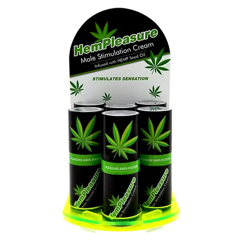 Hempleasure Hemp Seed Oil  For Men (6 Bottle Display .5Oz Each) 1