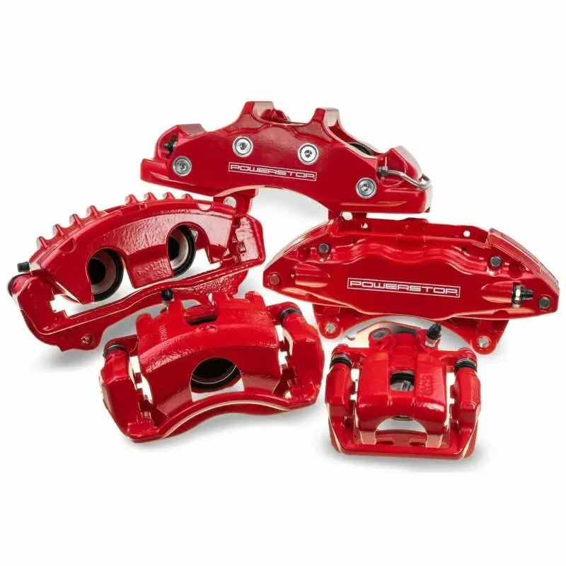 Power Stop 12-16 Ford F-250 Super Duty Front Red Caliper - Pair 1