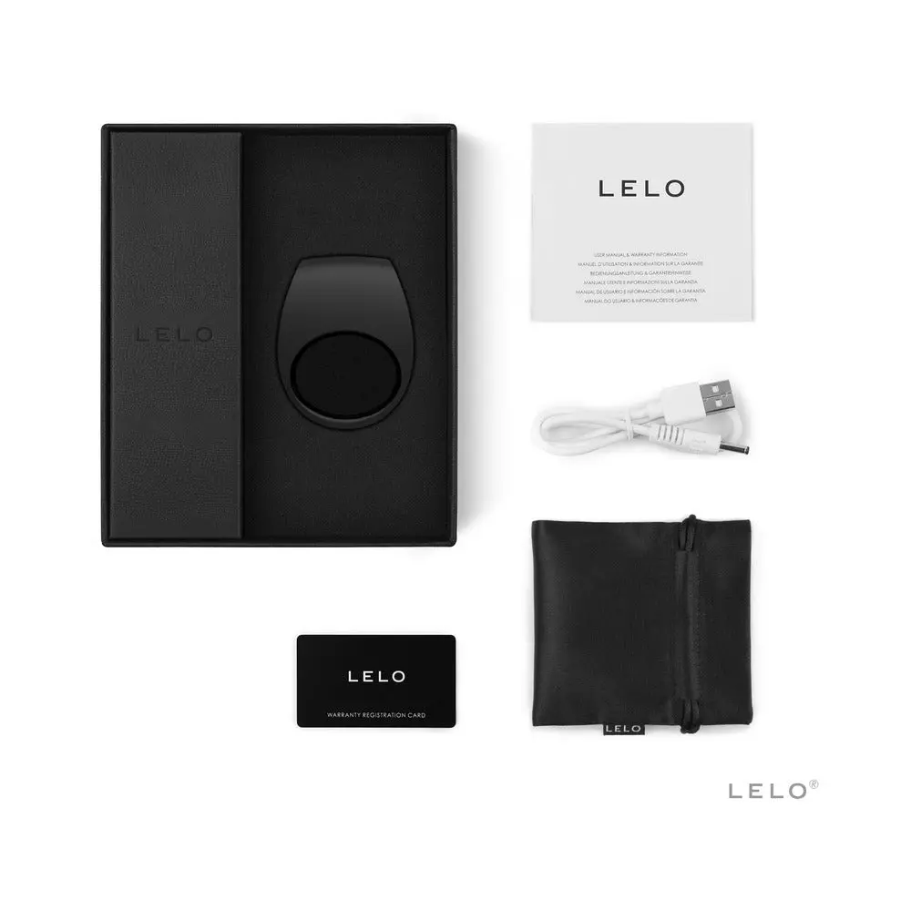 Lelo Tor 2 Rechargeable Vibrating Cockring Black 1