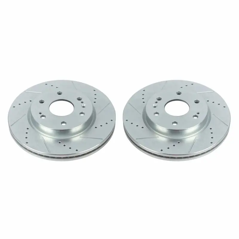 Power Stop 19-20 Chevrolet Silverado 1500 Front Evolution Drilled & Slotted Rotors - Pair 1