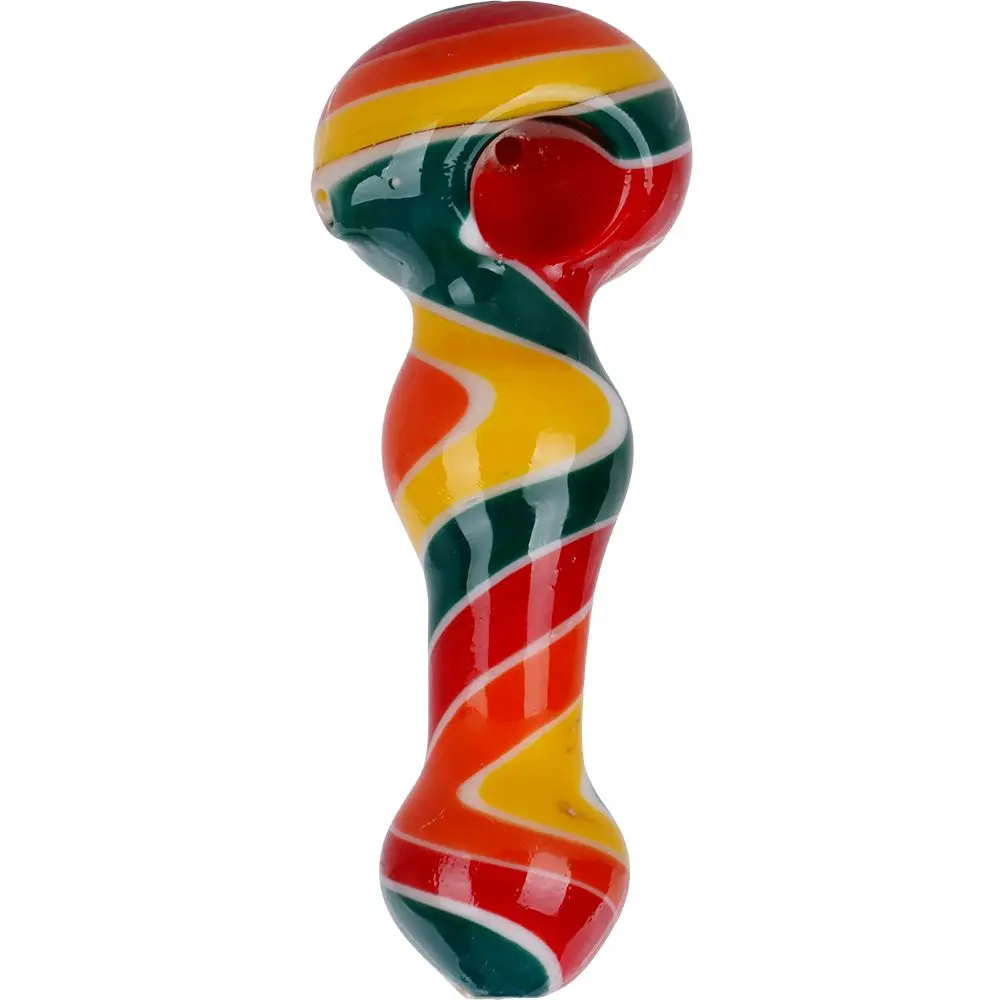 Mental Transference Wig Wag Glass Spoon Pipe - 4.75" 1