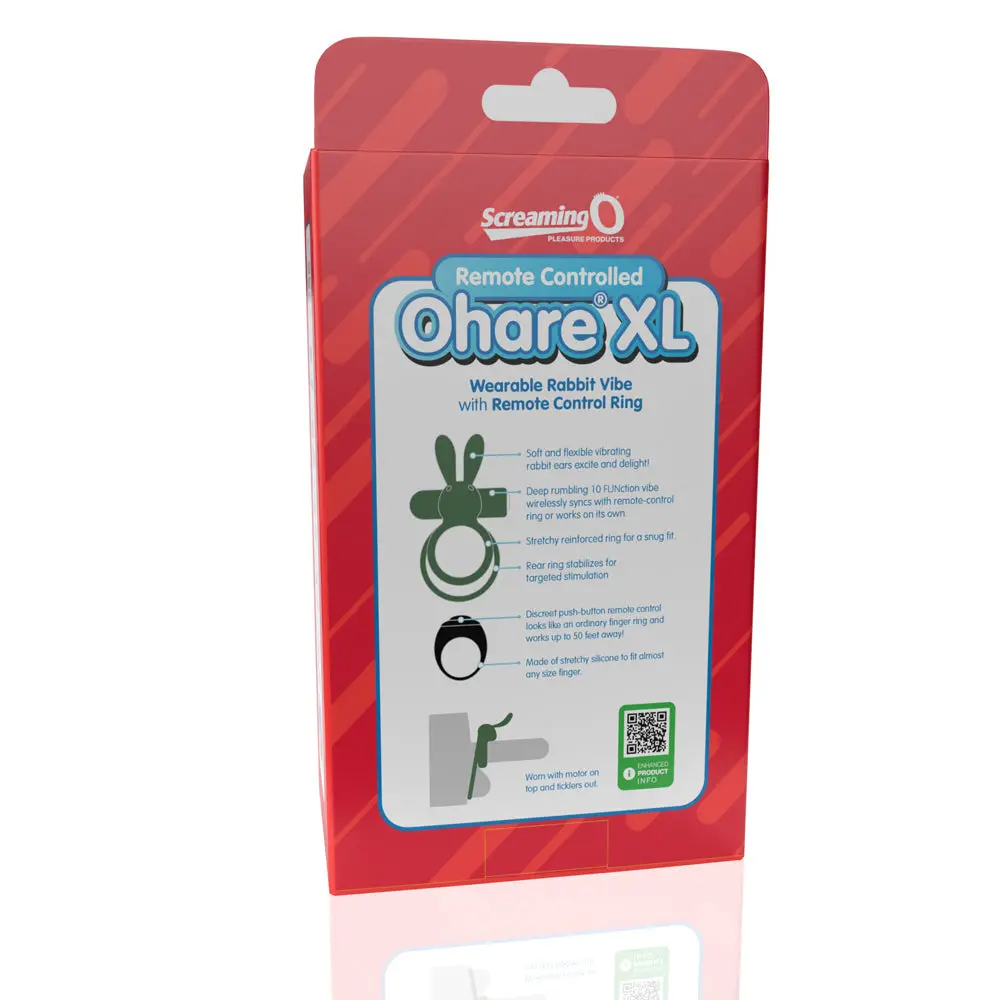Screaming O Remote Controlled Ohare Xl Vibrating Ring Green 1