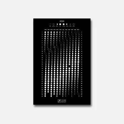2024 Jane West Lunar Phase Poster 1