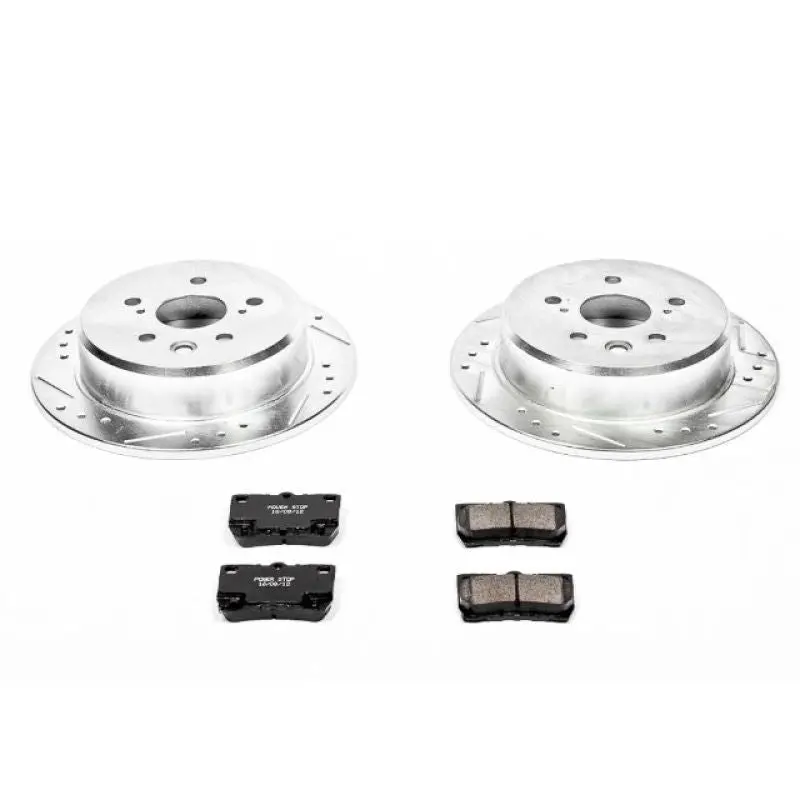 Power Stop 06-13 Lexus Is250 Rear Z23 Evolution Sport Brake Kit 1