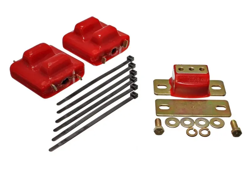 Energy Suspension 87-91 Suburban C10-C30 2Wd Red Motor & Transmission Mounts-Zinc Finish 1