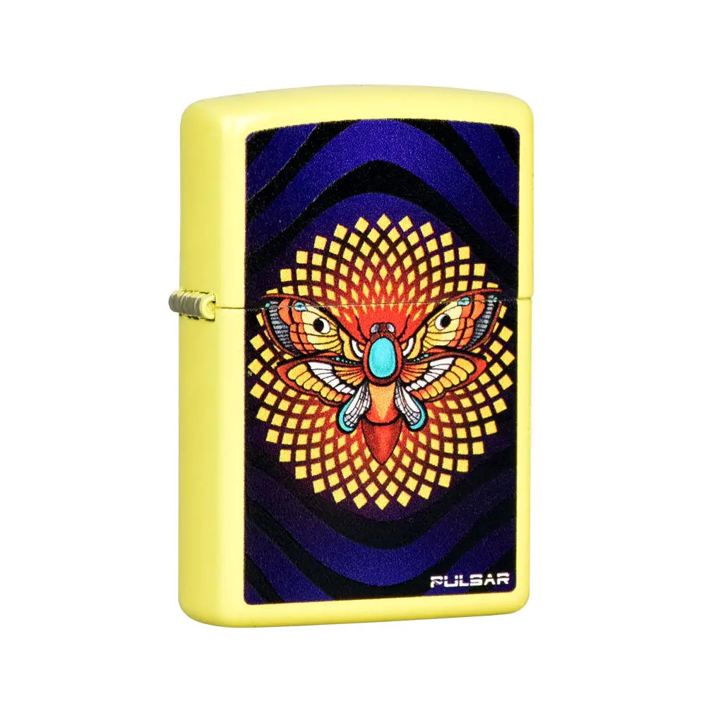 Zippo Lighter Pulsar Psychedelic Moth | Lemon 1
