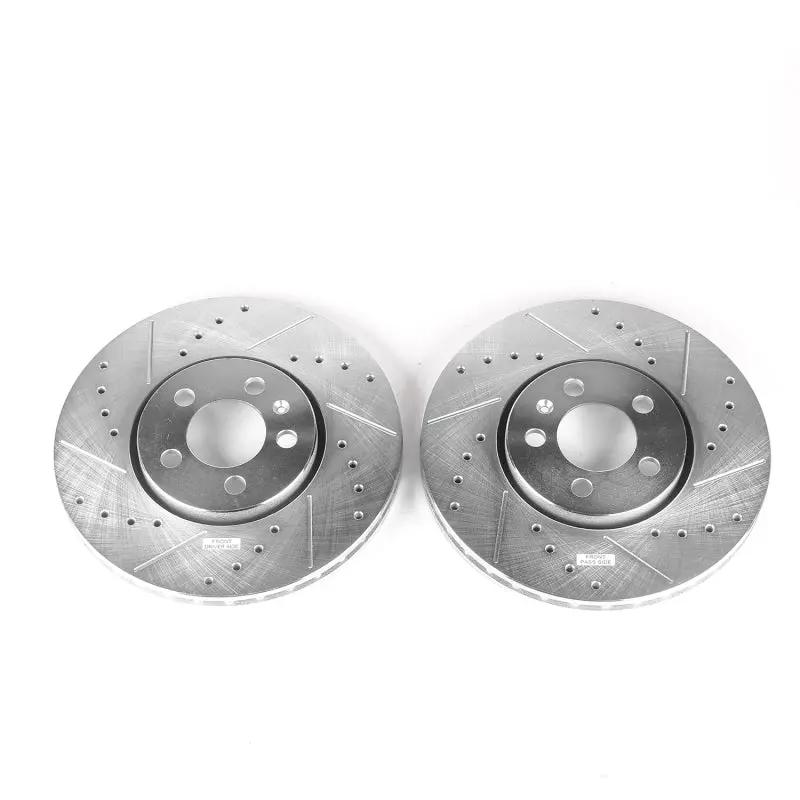 Power Stop 99-10 Volkswagen Beetle Front Evolution Drilled & Slotted Rotors - Pair 1