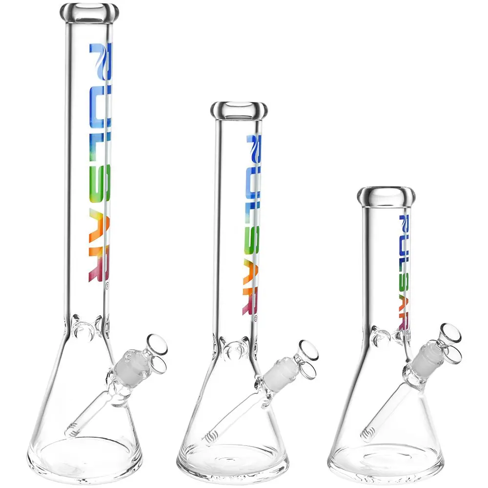 Pulsar Illustrious Glass Beaker Water Pipe | 14Mm F | Colors Vary 1
