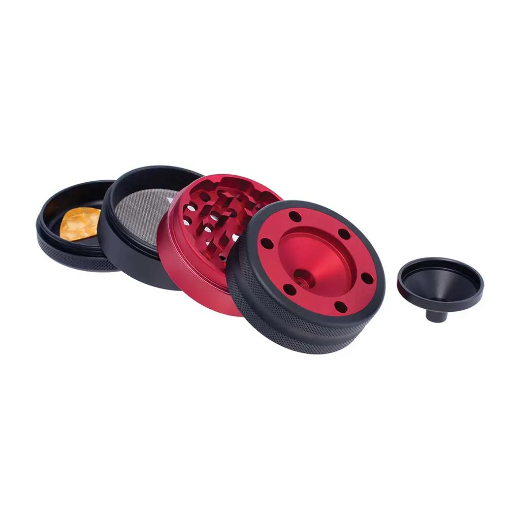 Aluminium Grinder W/ Cone Holder & Funnel 6