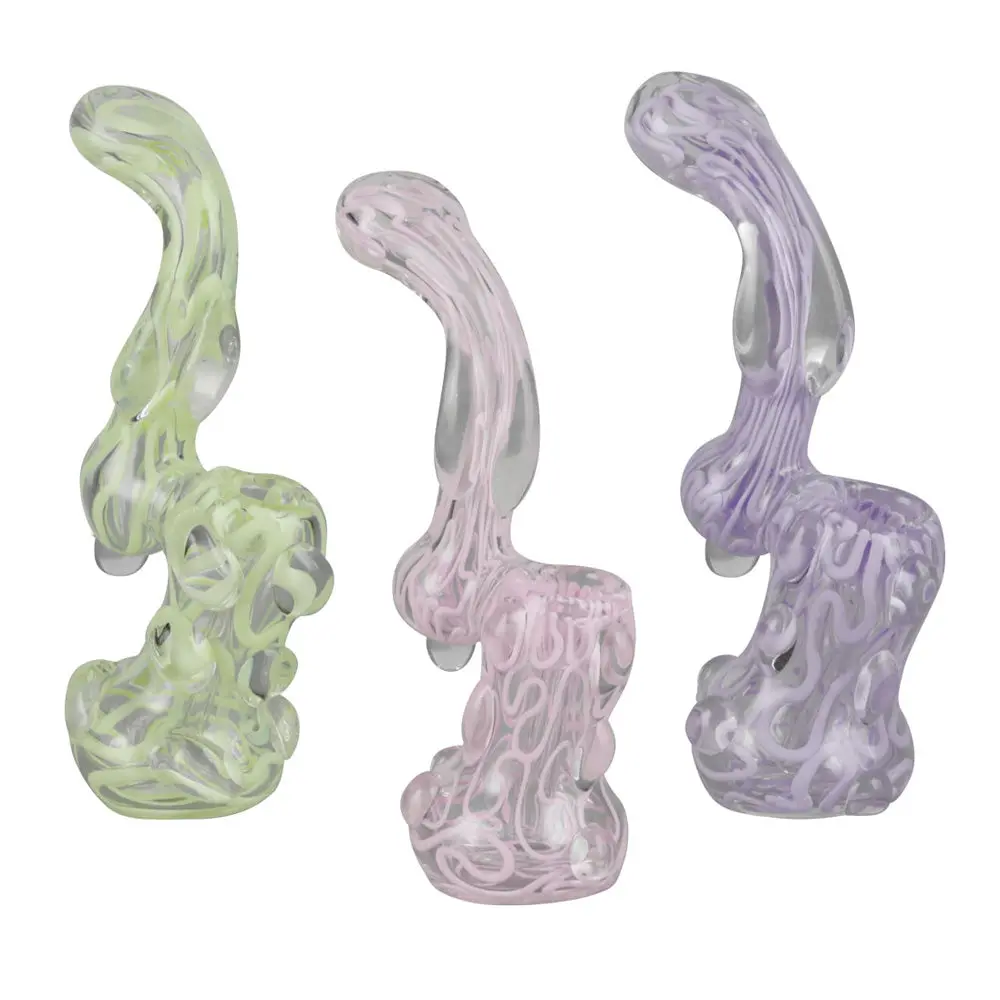 Slime Glass Bubbler - 5.5" / Colors Vary 1