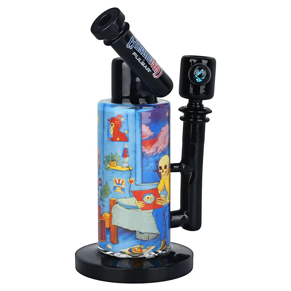 Grateful Dead X Pulsar Inside Print Water Pipe - 8.5" / 14Mm F / Deadhead Dorm 1