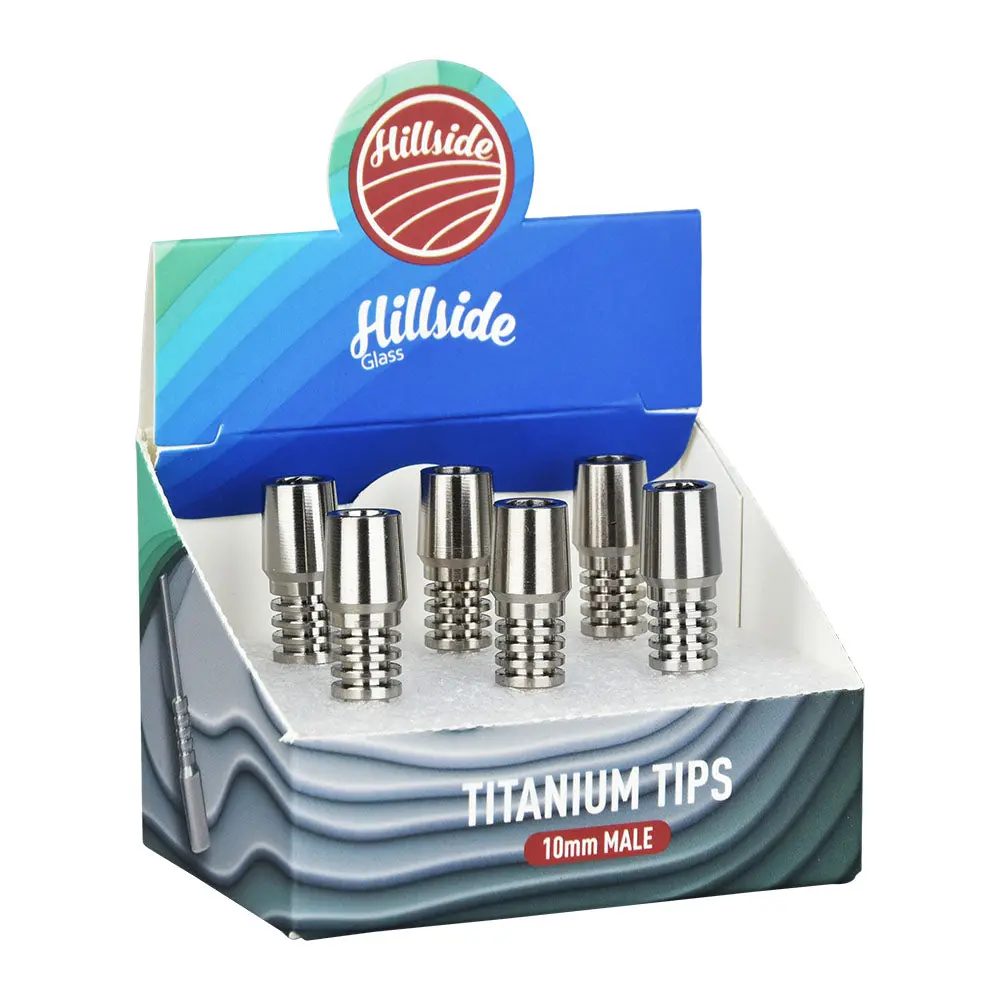 Hillside Titanium Dabtips - 1.5" / 10Mm M 6Pcs 1
