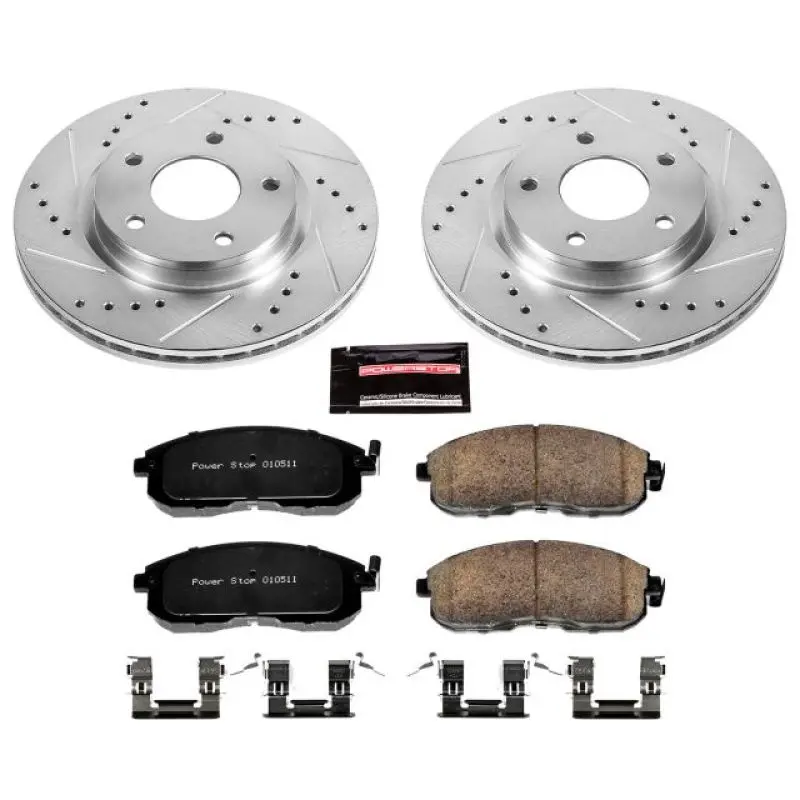 Power Stop 13-18 Nissan Sentra Front Z23 Evolution Sport Brake Kit 1