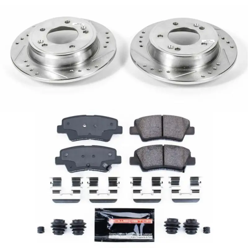 Power Stop 12-17 Hyundai Veloster Rear Z23 Evolution Sport Brake Kit 1