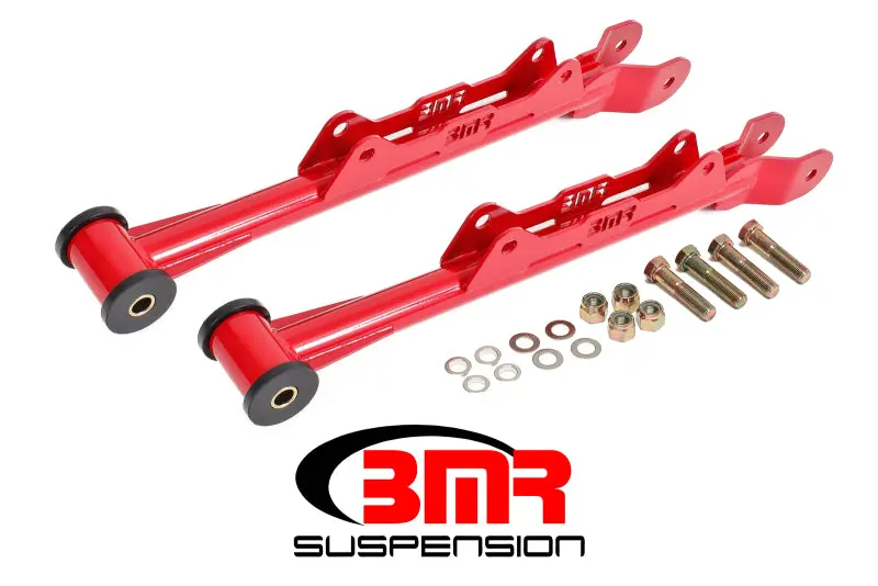 Bmr 10-15 5Th Gen Camaro Chrome Moly Non-Adj. Rear Lower Control Arms (Delrin) - Red 1