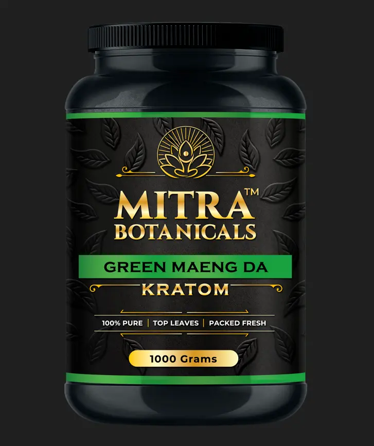 Mitra Botanicals Green Maeng Da – Kratom (1000 Grams Powder) 1