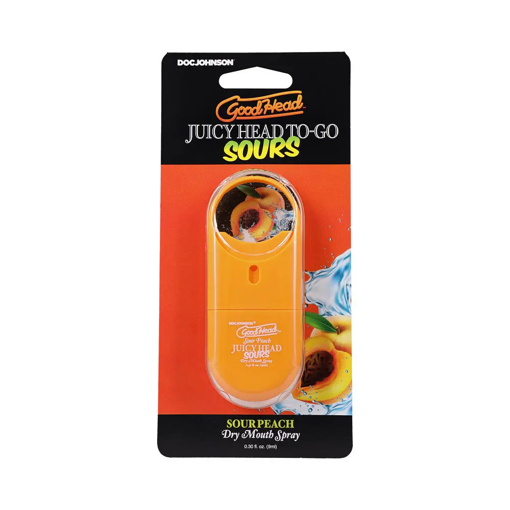 Goodhead Juicy Head Dry Mouth Spray To-Go Sour Peach 0.3 Oz. 1