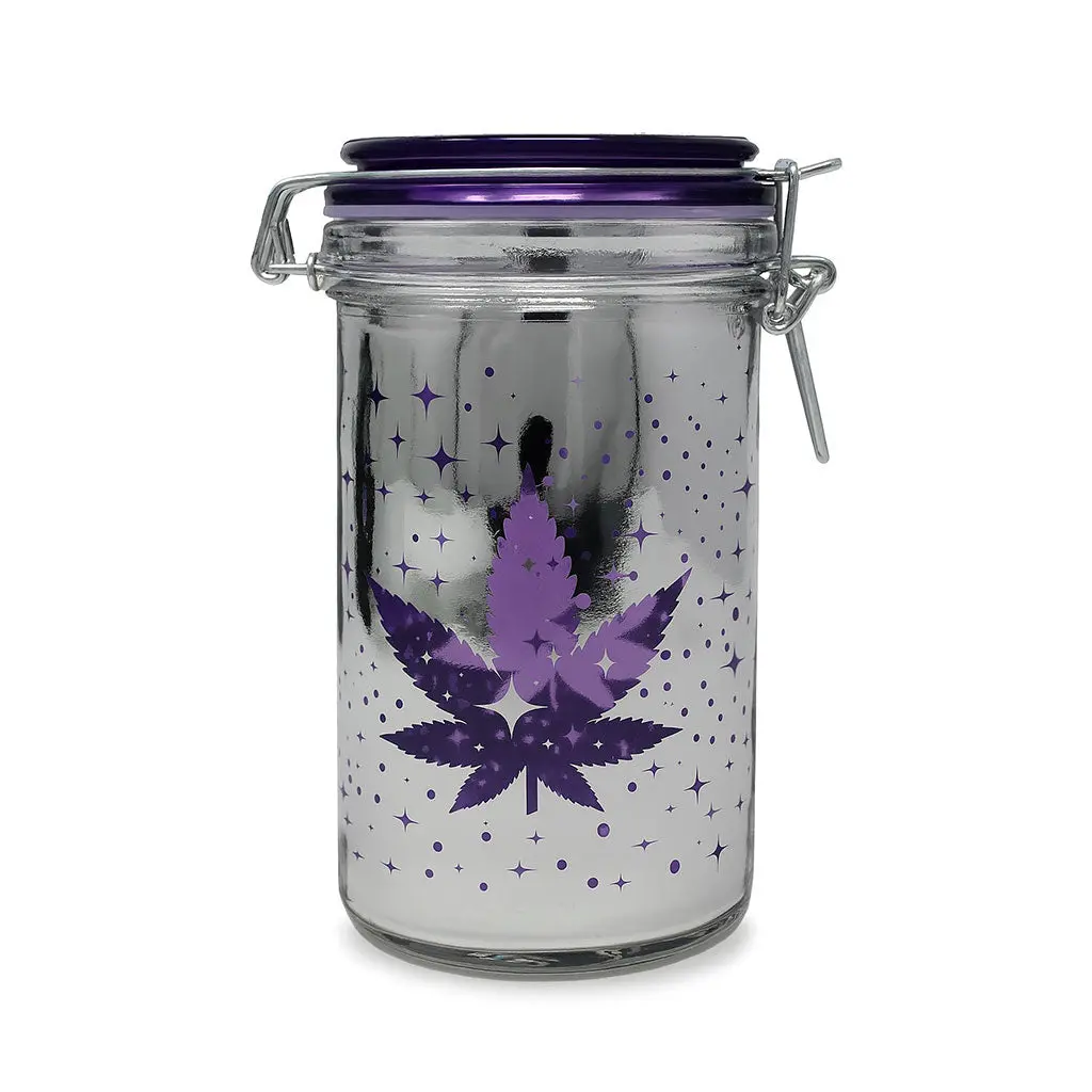 Airtight Purple Leaf Galaxy - Stash Jar 1