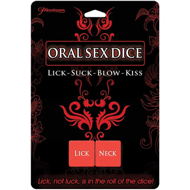 Pipedream Oral Sex Dice (Lick-Suck-Blow-Kiss) 1