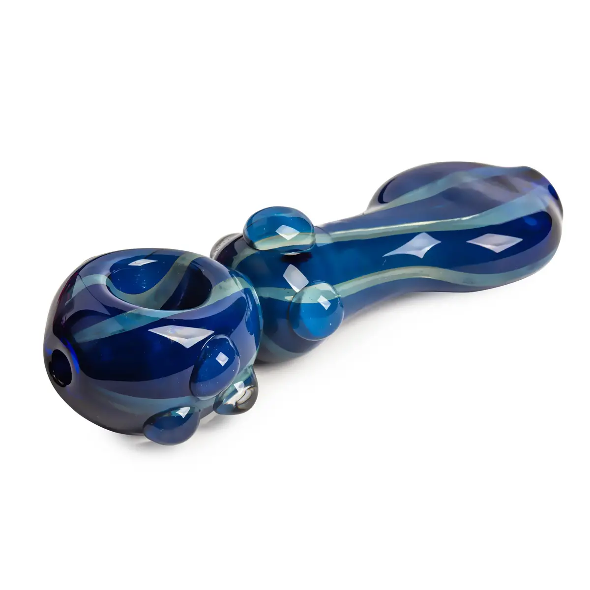 Red Eye Glass 5" Middle Man Pipe 1