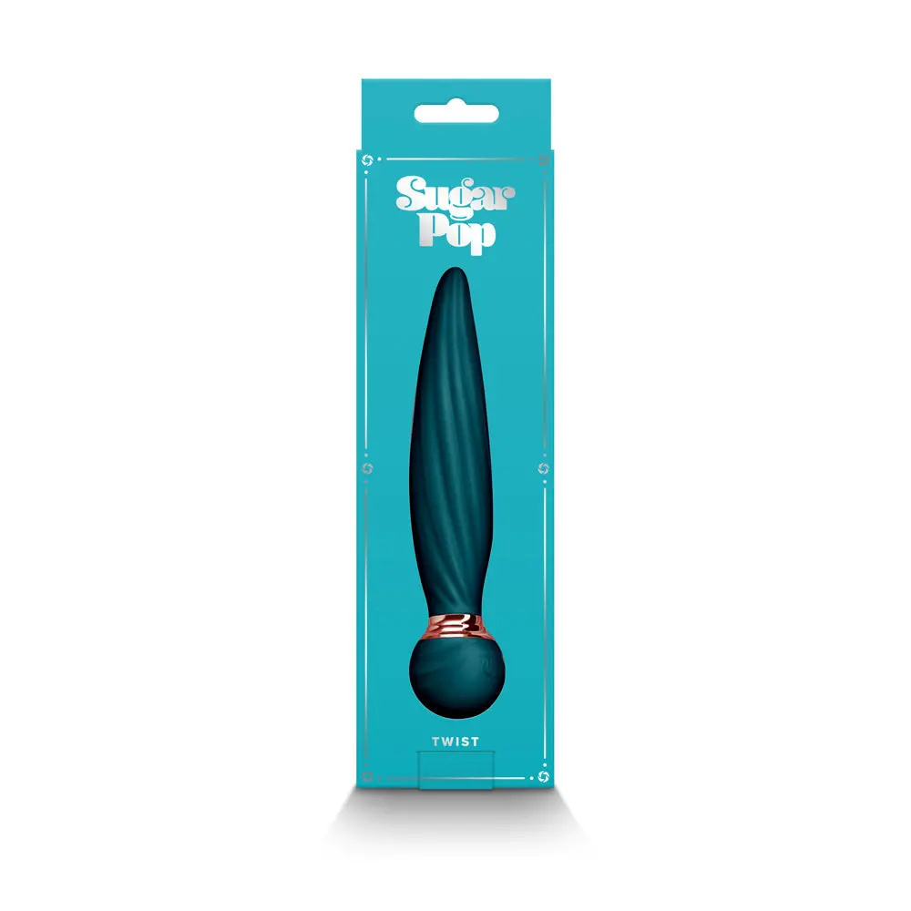 Sugar Pop Twist Gyrating Bendable Vibe Teal 1