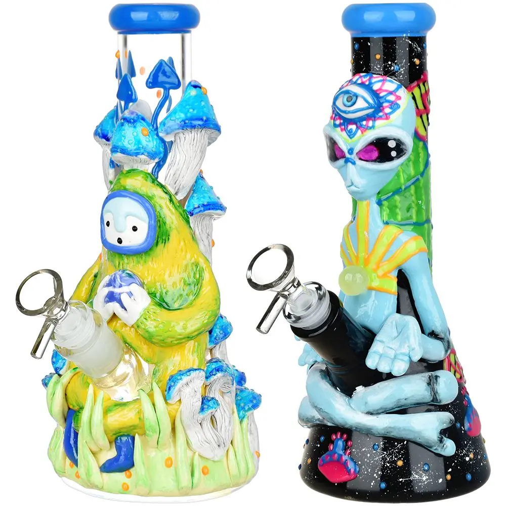 Pulsar Artist Series Glow Beaker Water Pipe | 9.5" | 14Mm F 1