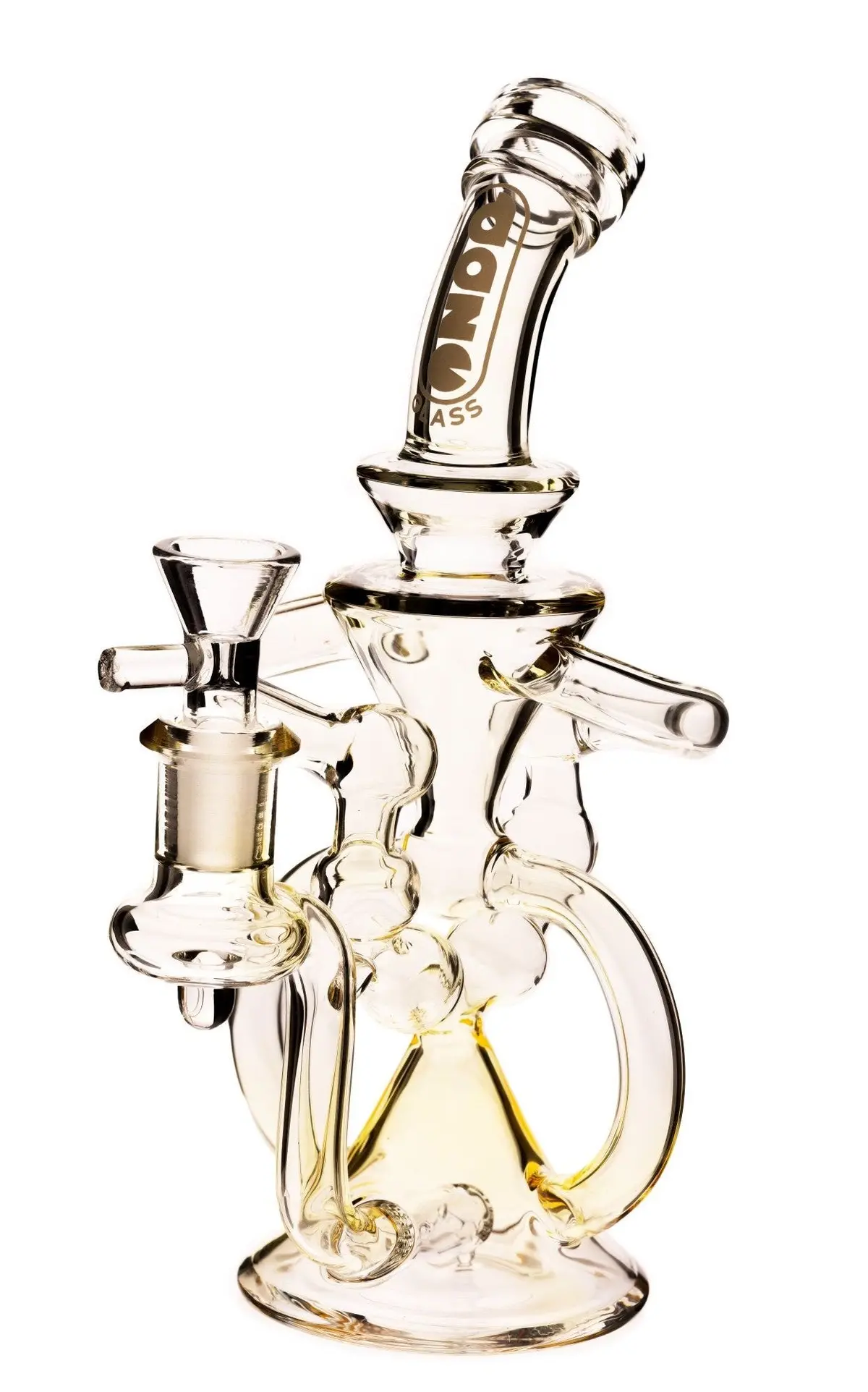 Daze Glass - 9" Fumed Glass Water Pipe Recycler W/ Perc 1