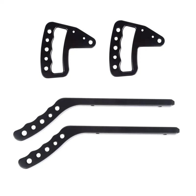 Rugged Ridge Aluminum Grab Handles F/R Kit Black 07-18 Jeep Wrangler Jk/Jku 1