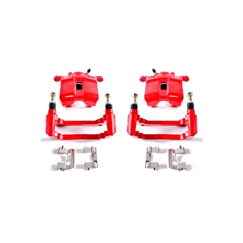 Power Stop 01-03 Acura Cl Front Red Calipers W/Brackets - Pair 1