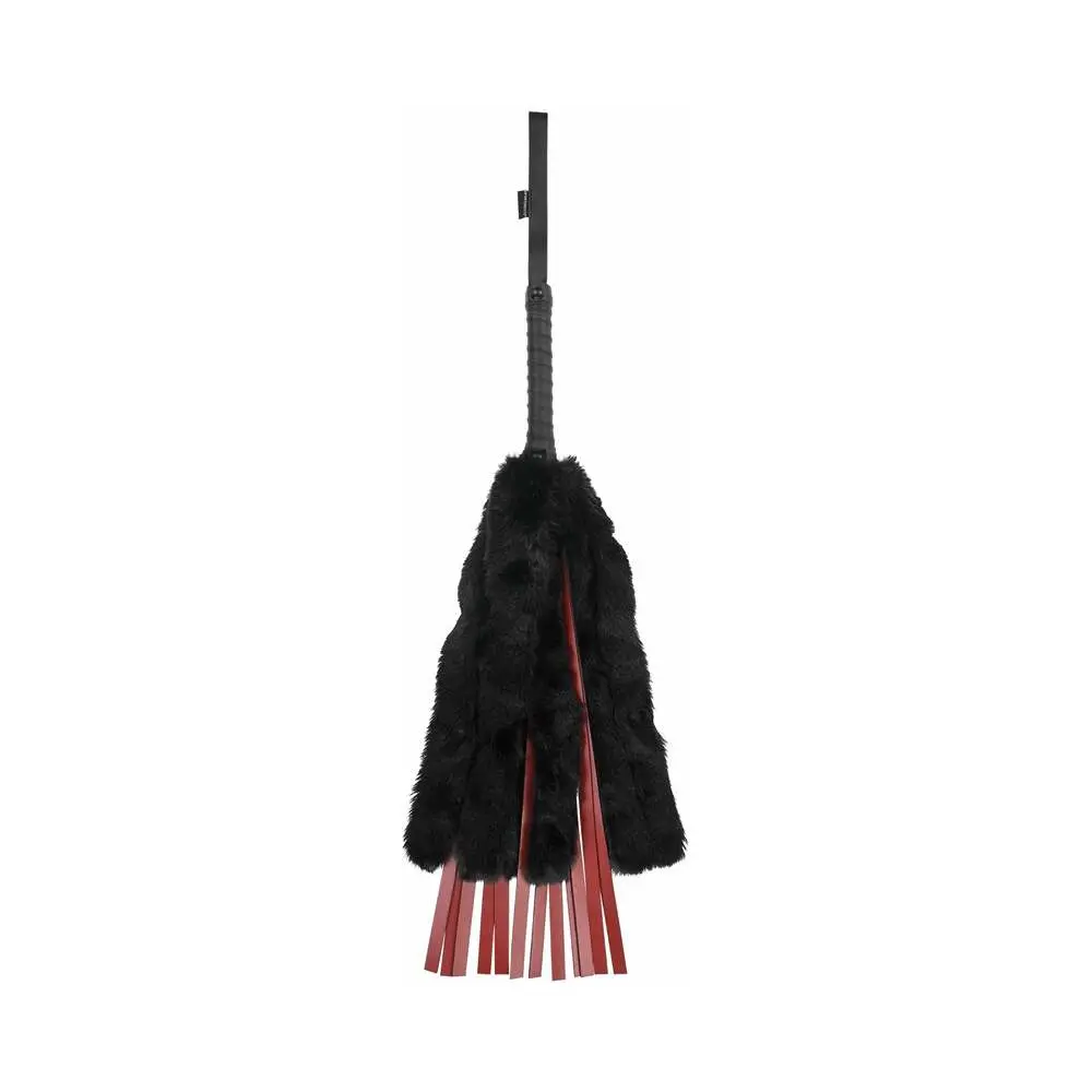 Sportsheets Saffron Faux Fur Flogger With Faux Leather Strands 1