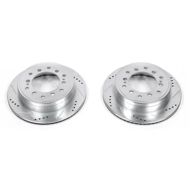 Power Stop 10-19 Lexus Gx460 Rear Evolution Drilled & Slotted Rotors - Pair 1
