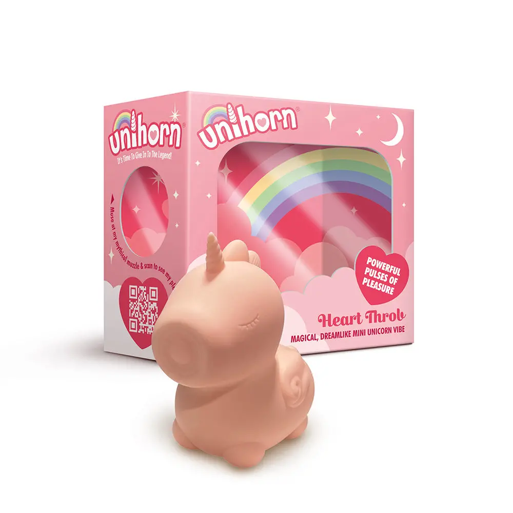 Unihorn Heart Throb Pulsing Vibrator Pink 1