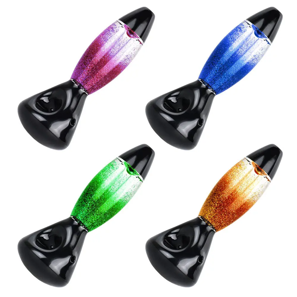 Lava Lamp Freezable Glycerin Hand Pipe - 4.5" / Colors Vary 1