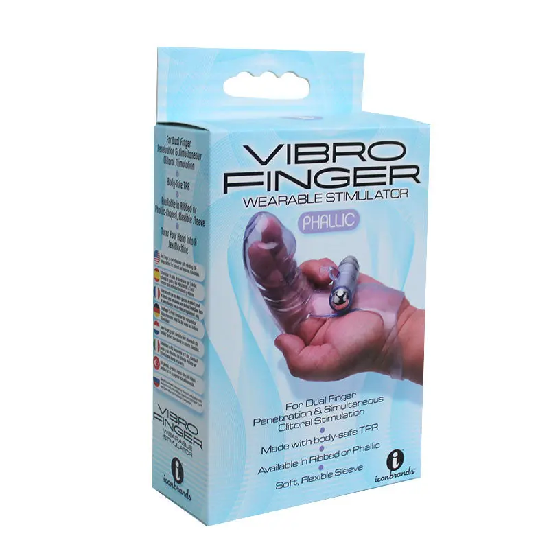 The 9'S Vibrofinger Phallic Finger Massager Purple 1