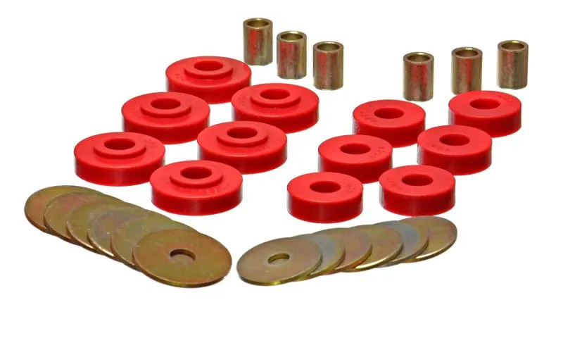 Energy Suspension Gm Corvette Red Body Mount Set 1