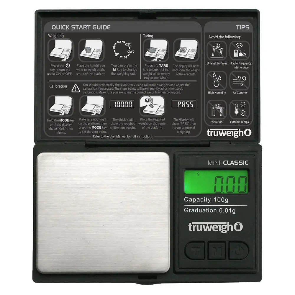 Truweigh Mini Classic Digital Mini Scale | 100G X 0.01G 1