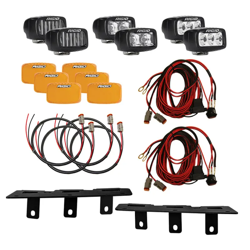 Rigid Industries 2021+ Ford Mod Bumper Triple Sr-M Fog Light Kit 1