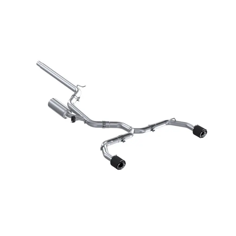 Mbrp 2022 Vw Golf Gti Mk8 T304 Ss 3In Cat-Back Exhaust 2.5In Dual Split Rear W/ Carbon Fiber Tips 1