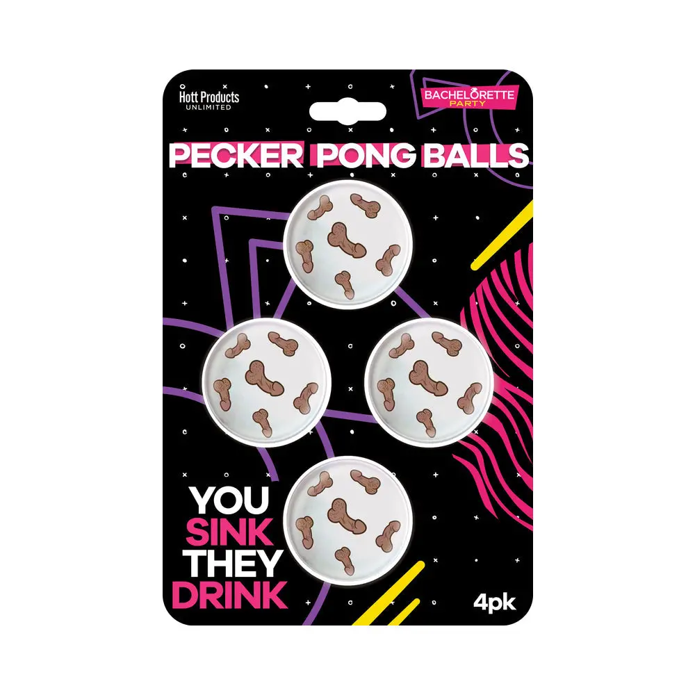 Pecker Beer Pong Balls 4-Pack 1