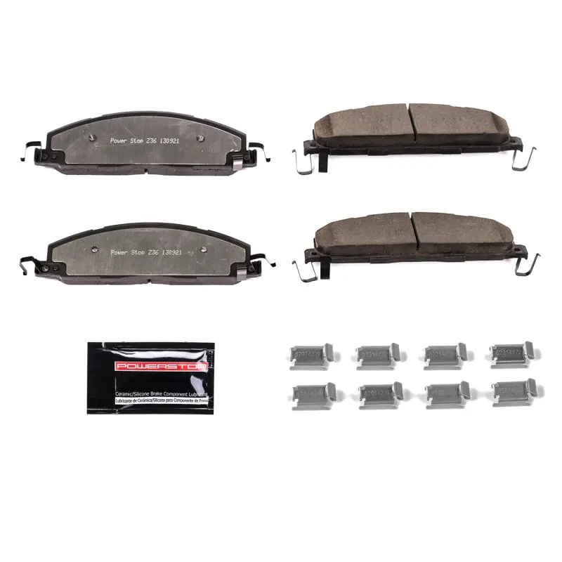 Power Stop 09-10 Dodge Ram 2500 Rear Z36 Truck & Tow Brake Pads W/Hardware 1