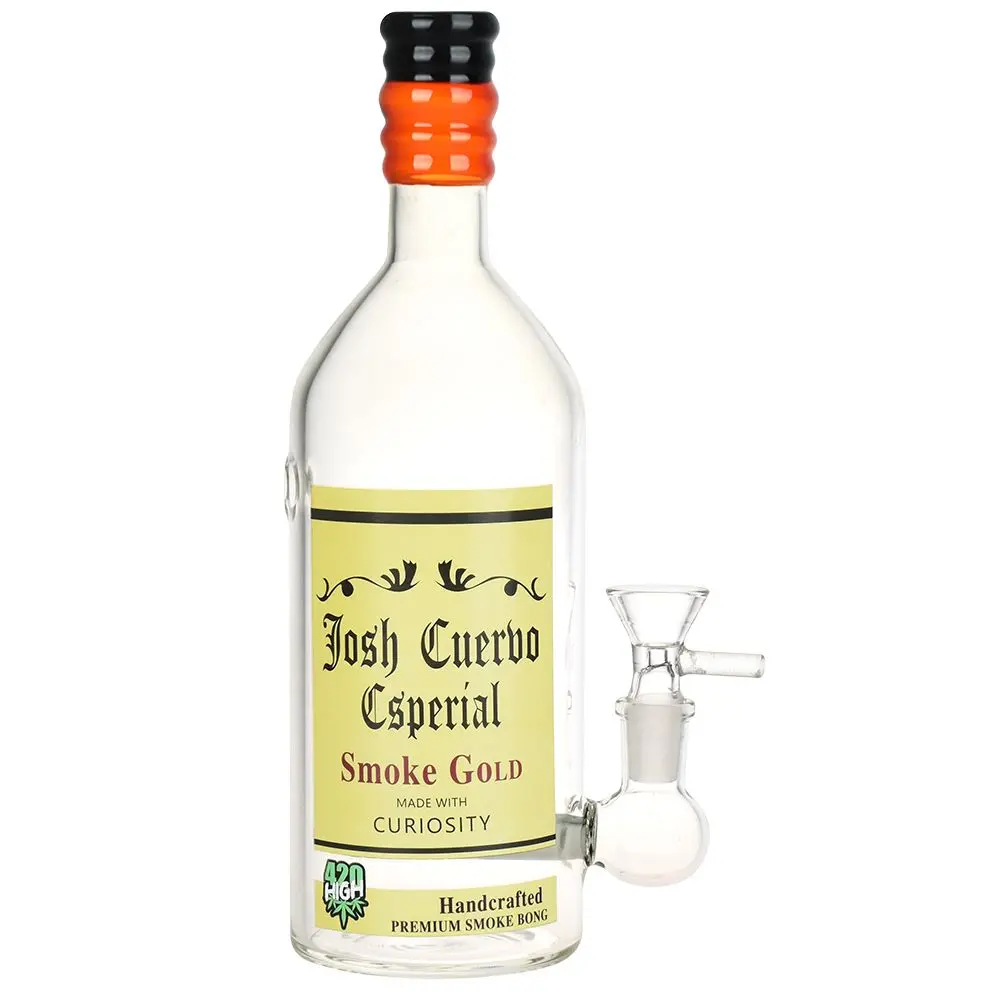 Tequila Bottle Glass Water Pipe - 9.5" / 14Mm F 1
