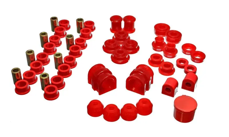 Energy Suspension 91-02 Saturn S Series Coupe/Sedan/Wagon Red Hyper-Flex Master Bushing Set 1