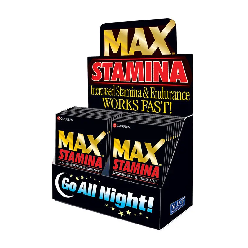 Maxstamina Sexual Stimulant Capsules 2-Pack 24-Piece Display 1