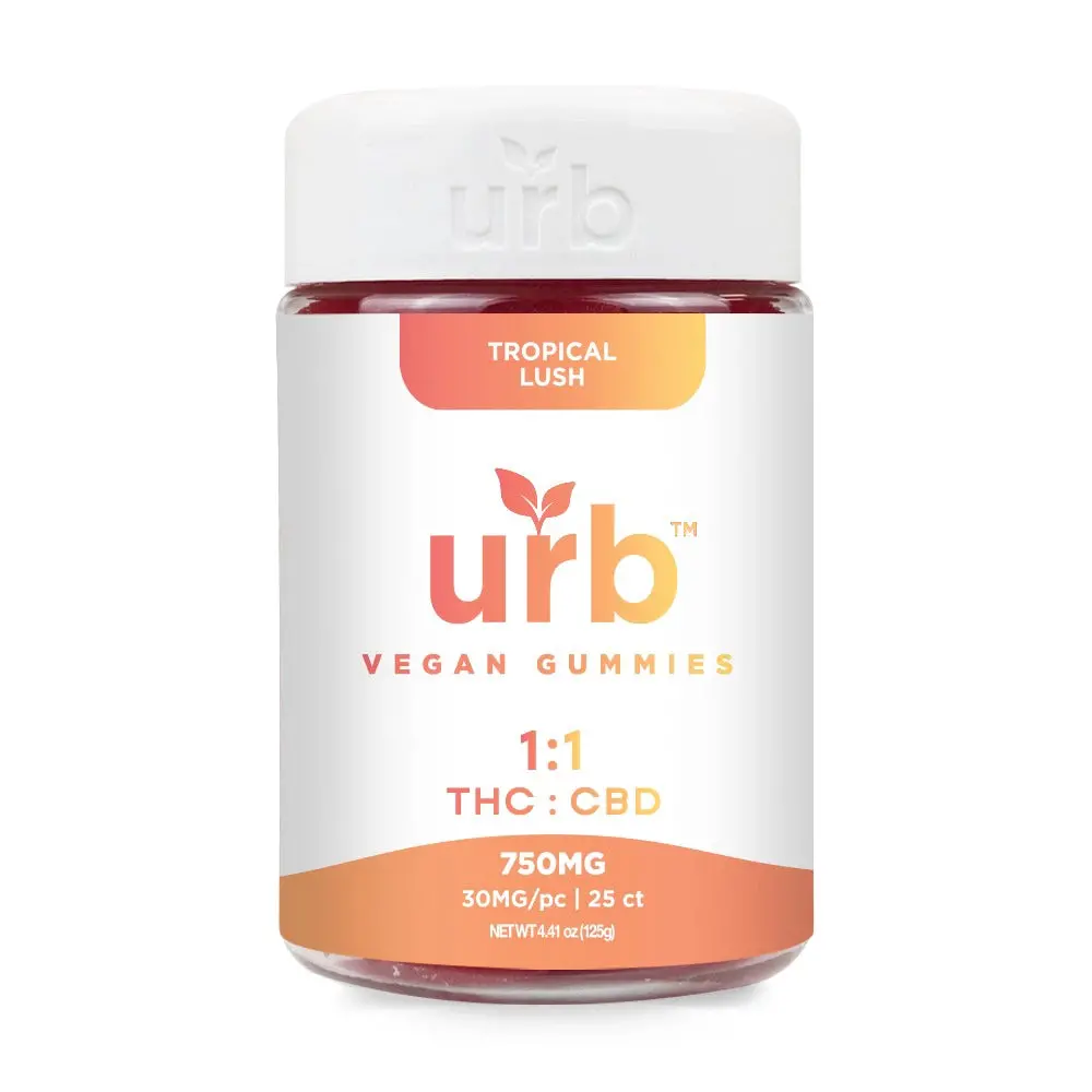 Urb 1:1 Thc:Cbd Gummies 25Ct 30Mg (750Mg Total) 1