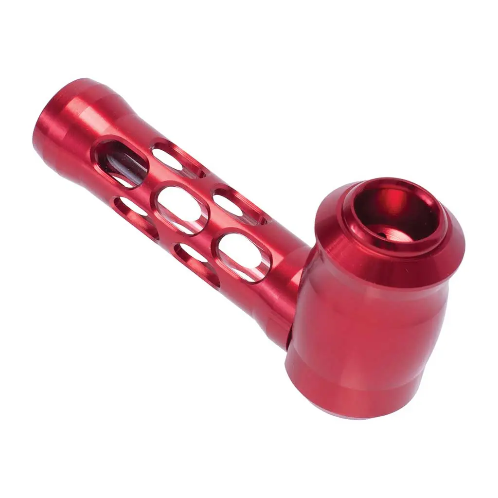 Aluminum Glass Perforated Hand Pipe 6
