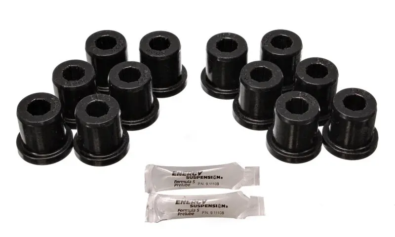 Energy Suspension 81-89 Toyota Fj40/Fj60 Landcruiser 2/4Wd Blk Front Leaf Spring Bushing Set 1